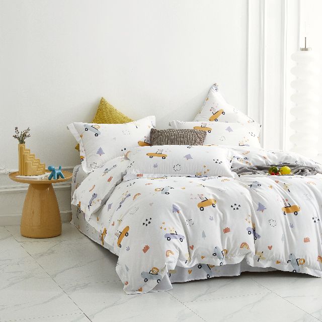 Romsey五星級嫘縈涼感超細科技纖維薄被套(蒙特利爾冒險夢幻)，單人尺寸