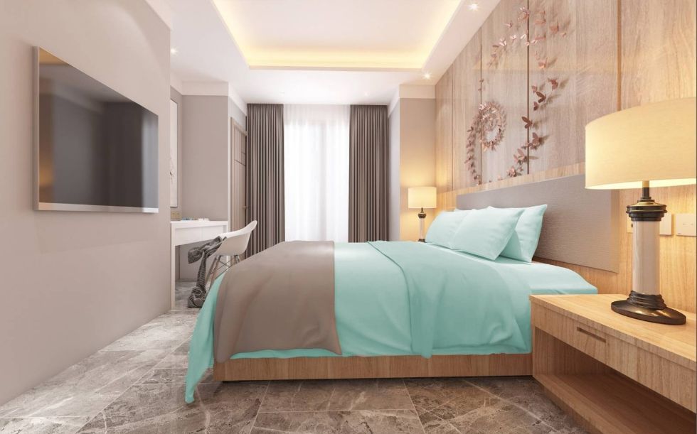 Morbido Bedding 五星級蕾絲【Tiffany綠色-雙人床包組】