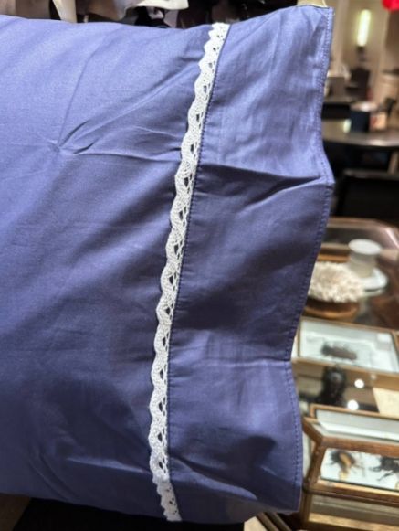 【Morbido Bedding】五星級蕾絲【Tiffany深海藍色-單人床包組】