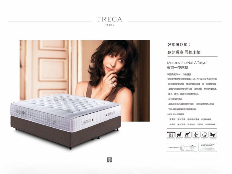法國TRECA床墊 – 東京一夜 Matelas Une Nuit A Tokyo (W180 x L210 x H34 cm)