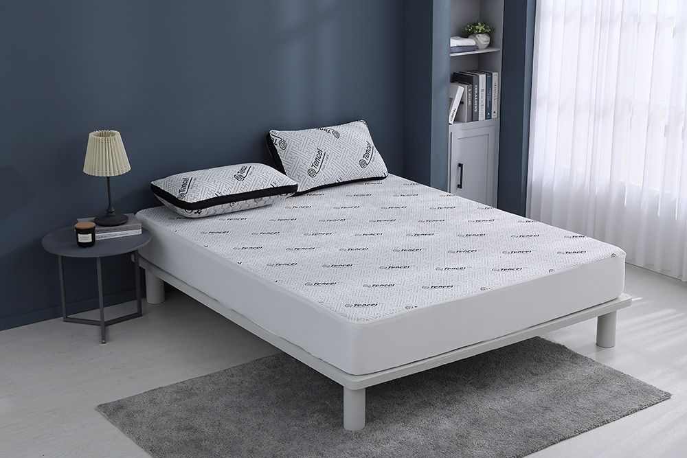 Romsey五星級科技纖維萊塞爾天絲防水保潔墊(白色)