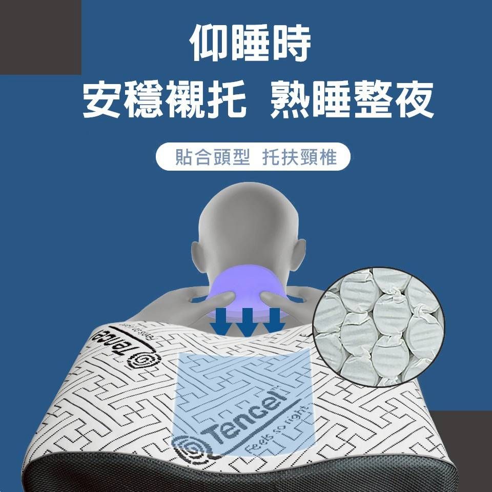 Romsey 五星級科技曲線護頸獨立筒枕