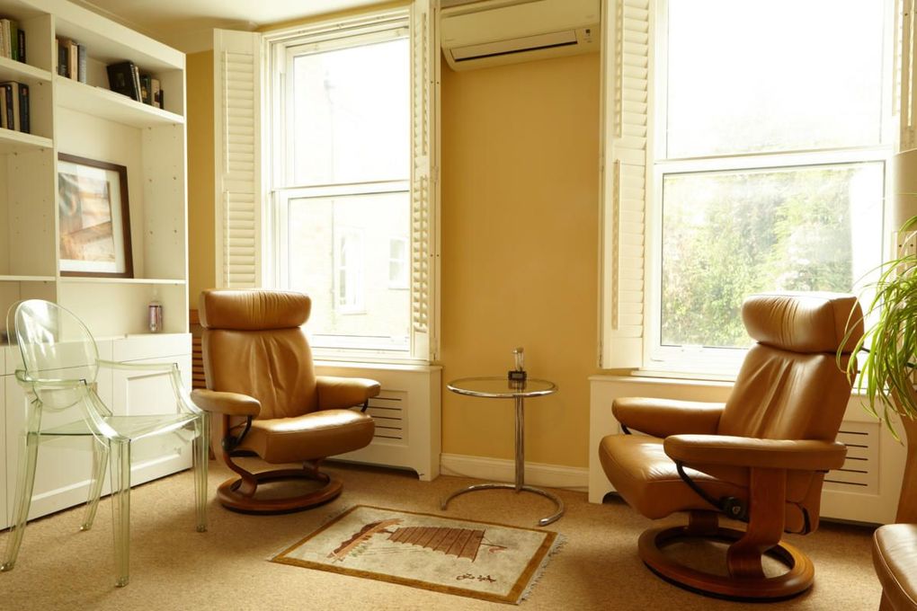 One of the consulting rooms at City of London Therapy Centre