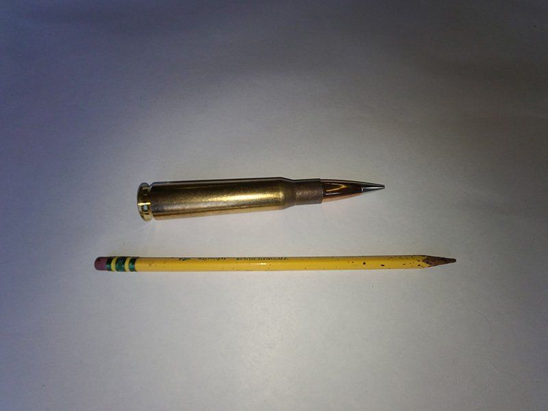 50 Caliber sniper weapon round.