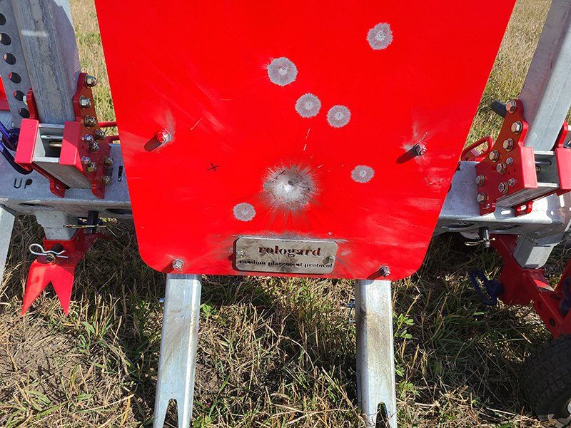 Rologard pin on/off Ballistic Shield direct hit.