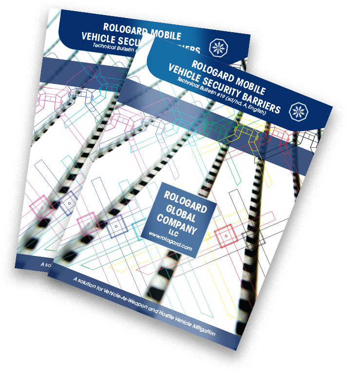 Two brochures are stacked on top of each other on a white background.