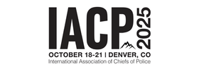 The logo for the international association of chiefs of police
