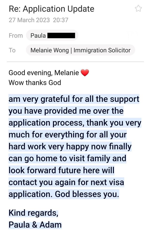 Melanie Wong  UK Immigration Lawyers London