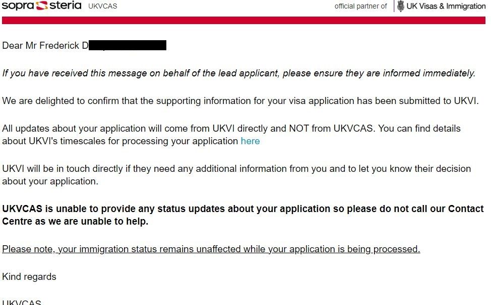 Changes for Applications Inside the UK