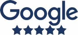 A google logo with four stars on it on a white background.