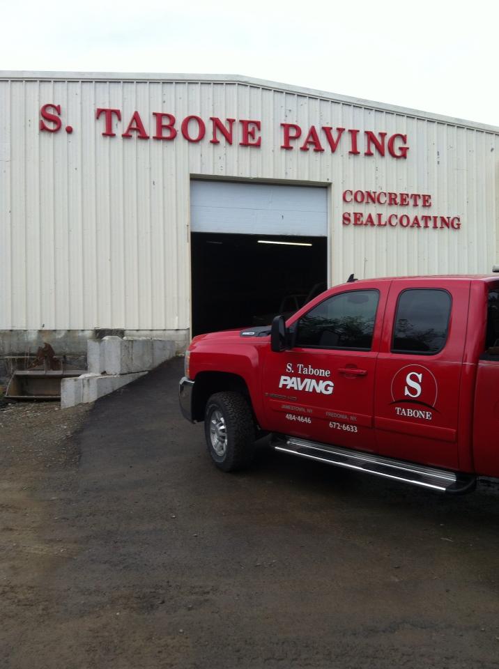 S. Tabone Paving Facility & Red Truck
