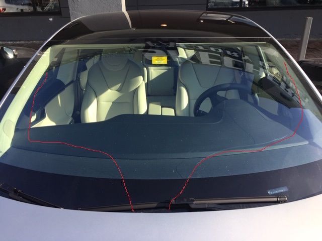 Tesla Windshield Job