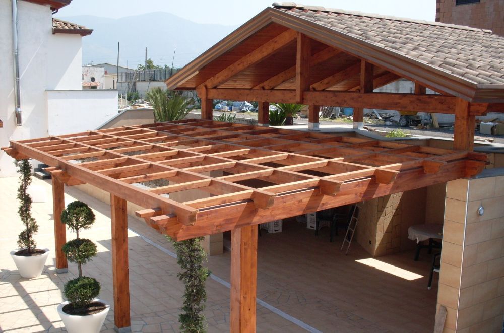 tettoia e pergola in legno