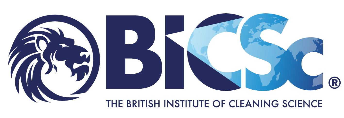 BICS logo with blue lion emblem and “BICS” text, The British Institute of Cleaning Science