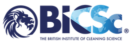 BICS logo with blue lion emblem and “BICS” text, The British Institute of Cleaning Science