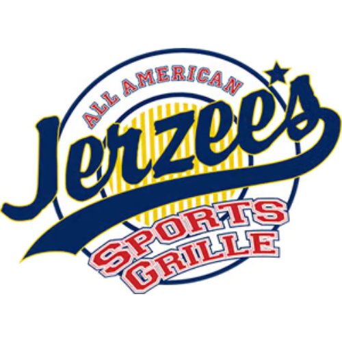 A logo for all american jerzees sports grille