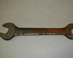 an old large wrench