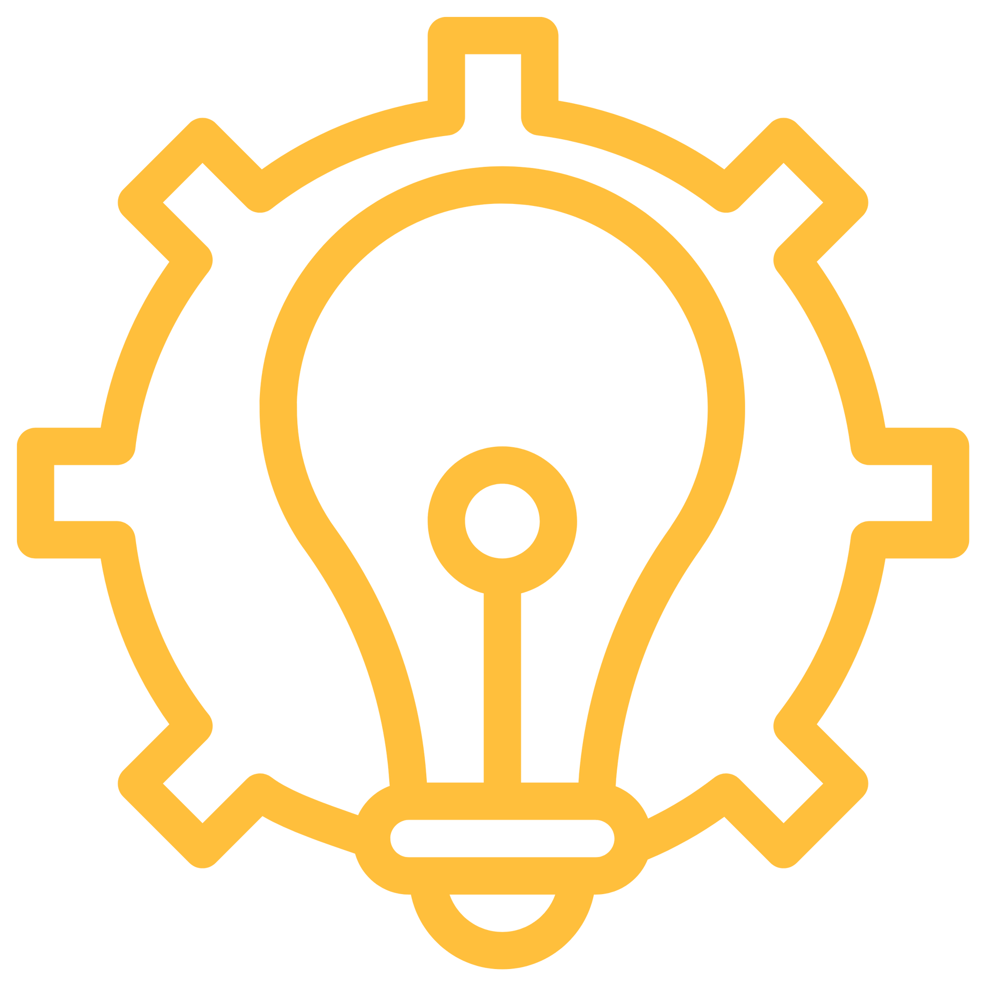 Gear and light bulb icon