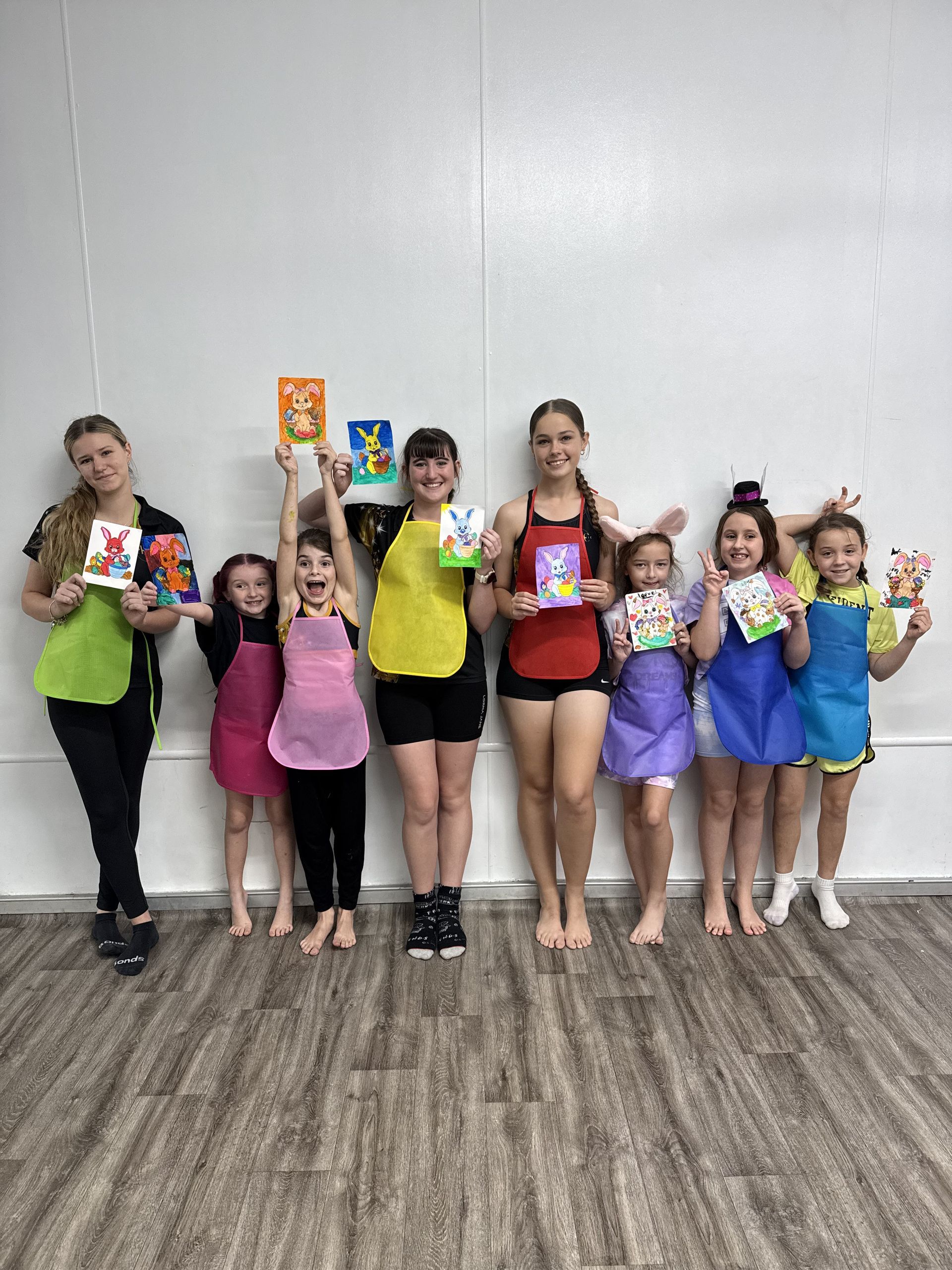 Smiling Dancer in a Sparkly White Leotard and Armbands — Mc Dynamic Studio in Currajong, QLD