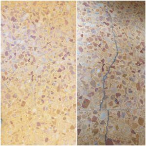 prima e dopo pulizie pavimenti