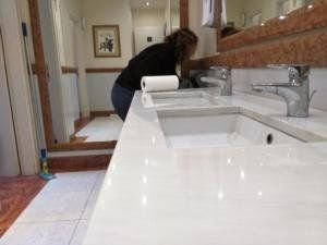 pulizia di bagni post lavori