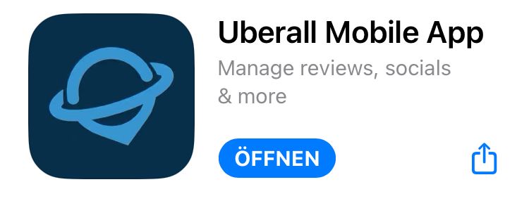 Eine App namens überall Corex verwalten Bewertungen, Socials und mehr