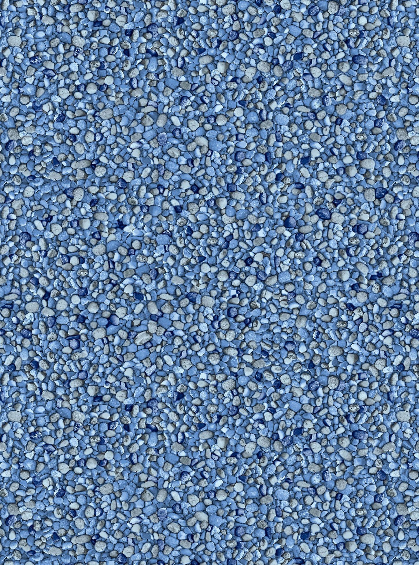 Un gros plan d'une texture de gravier bleu.