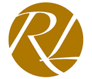 The letter r is in a gold circle on a white background.