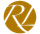 The letter r is in a gold circle on a white background.