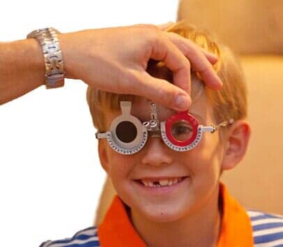 A patient of a children's ophthalmology surgeon near Lynchburg, VA