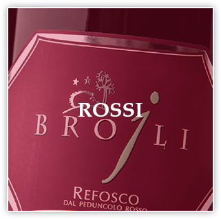 fine label of Friulian red wine