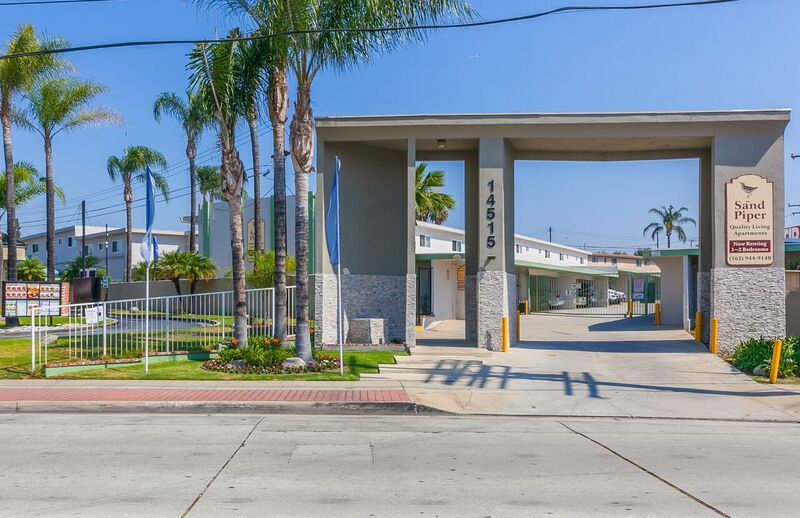 exterior of the apartment building