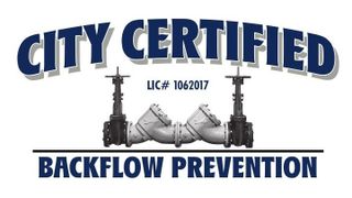 City Certified Backflow Prevention