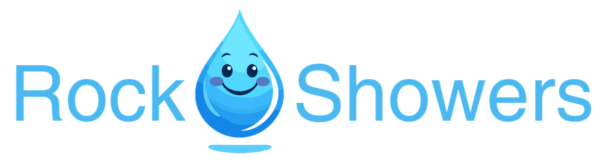 Logo: Blue water droplet with smiling face between the words 