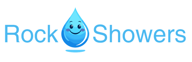 Logo with a blue water droplet with a smiling face, text 