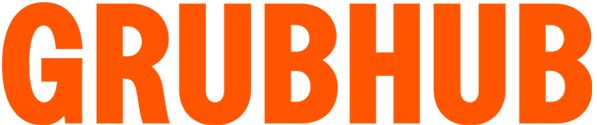 Grubhub logo in orange.