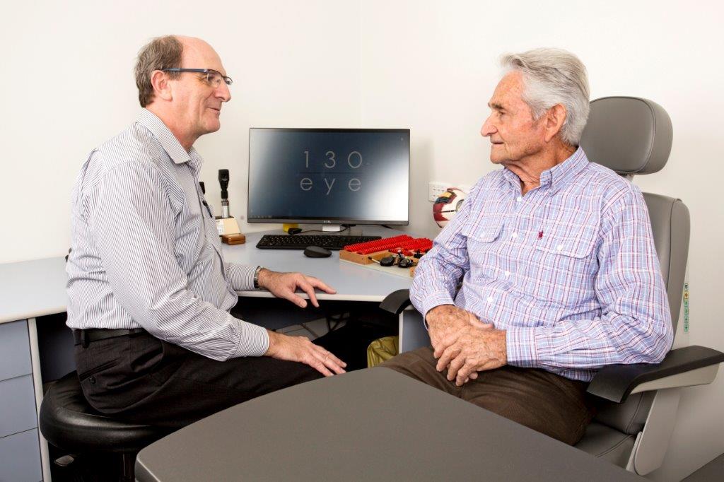 Doctor and Patient Talking — Your Ophthalmologist in Townsville, QLD