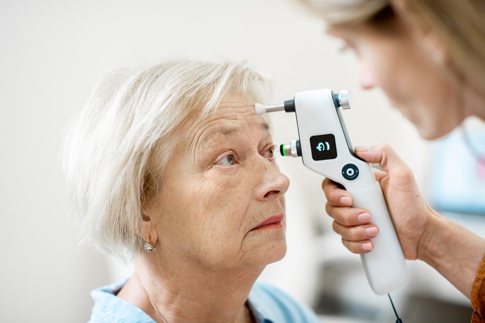 Measuring The Eye Pressure With Modern Tonometer