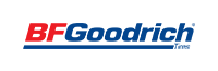 A blue and red logo for bfgoodrich tires