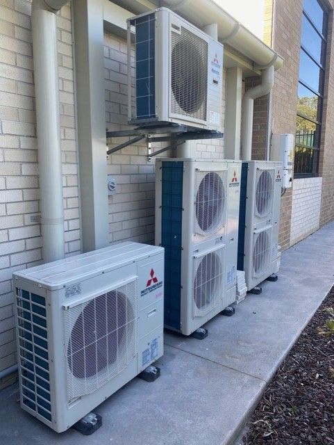 Multiple Air Conditioning Units — Electricians In Fairy Meadow, NSW