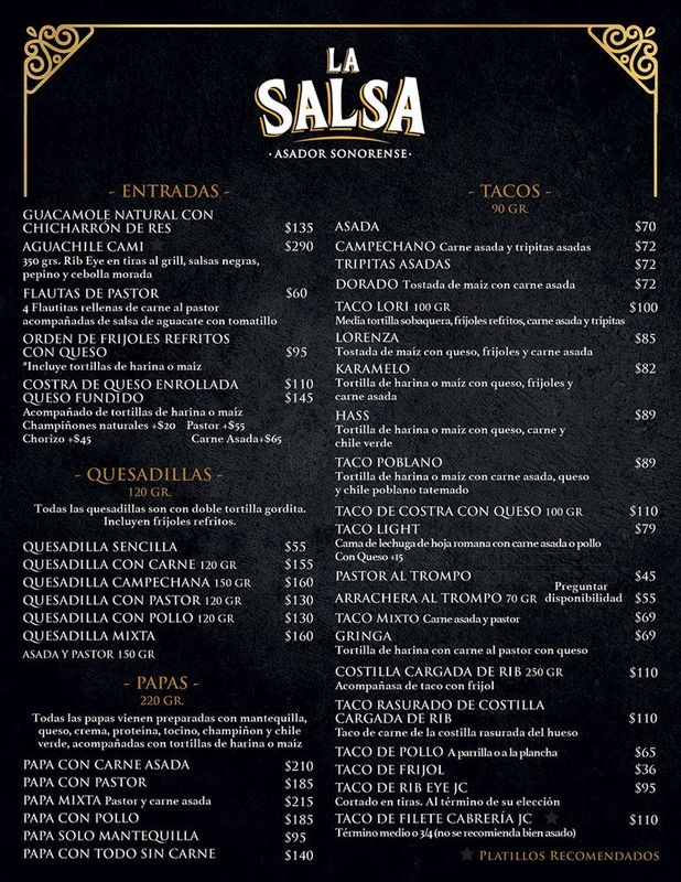  LA SALSA ASADOR SONORENSE