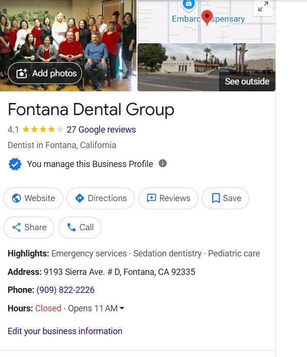 The fontana dental group is a dentist in fontana , california.