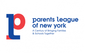 Logo for Parents League of New York: blue and red