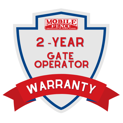 Gate Operator Warranty — Mobile, AL — Mobile Fence