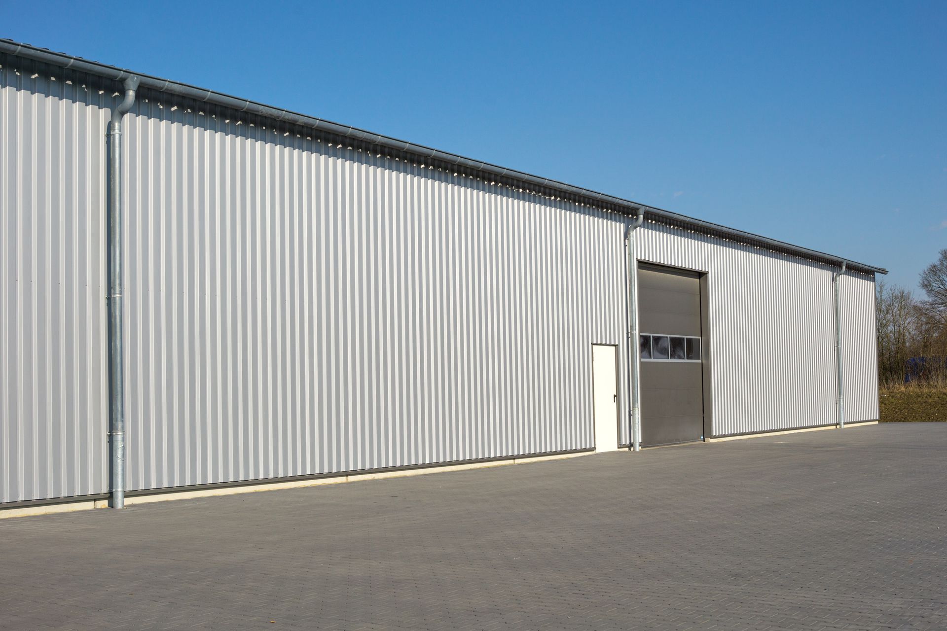 Metal-sided industrial building