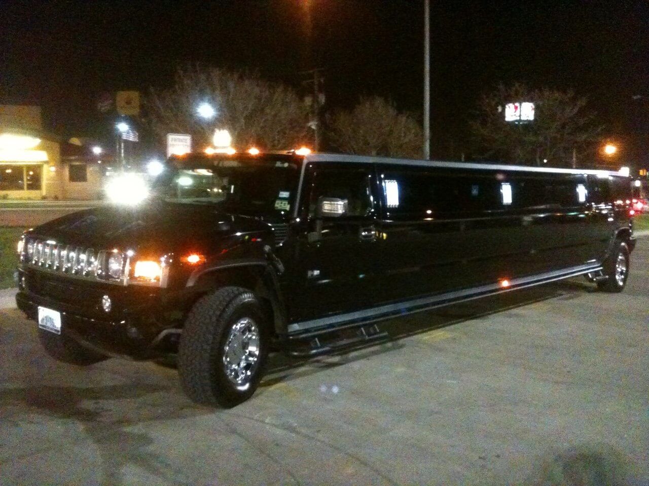 black Hummer limousine