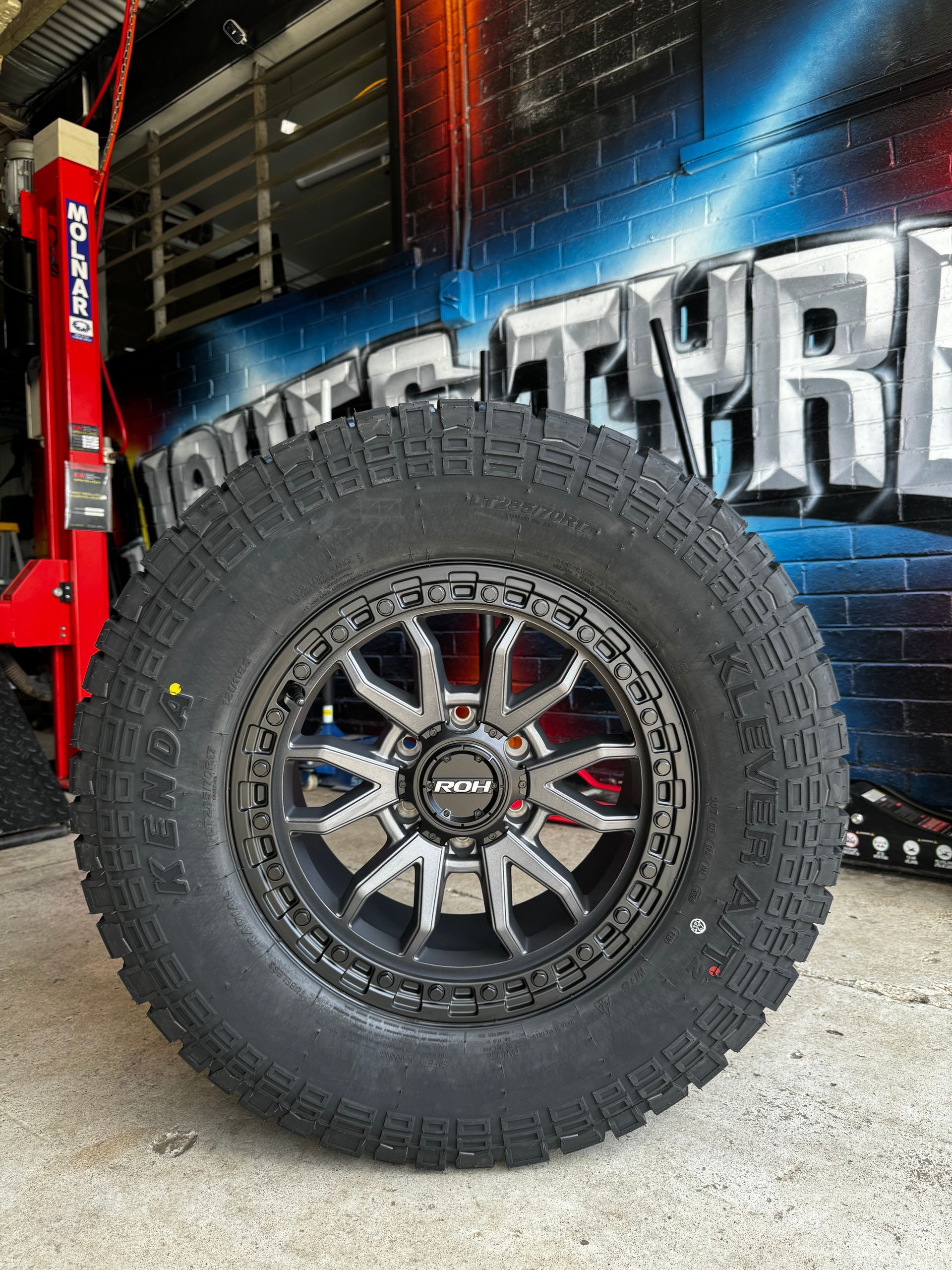A Black and Silver Alloy Wheel — Jakes Tyres in South Murwillumbah, NSW