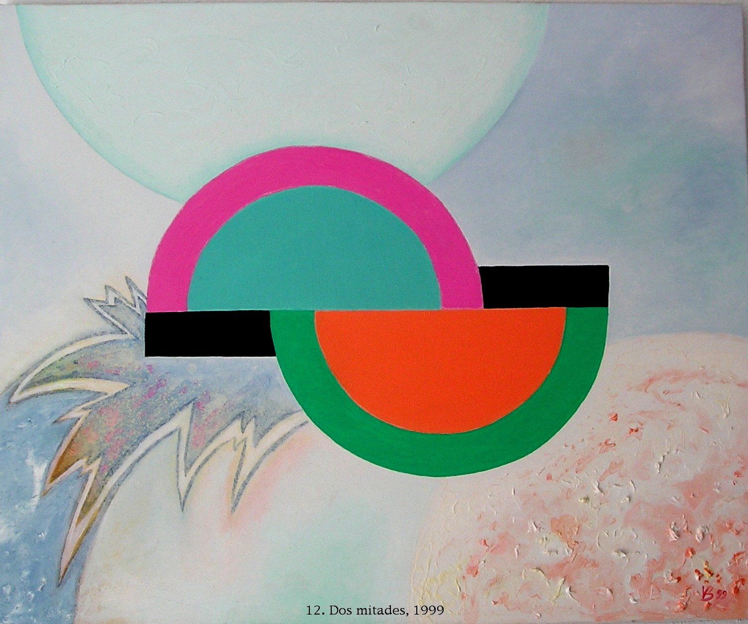 Ein Bild aus Kreisen mit der Jahreszahl 1994 auf der Unterseite