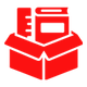 Icona – scatola con materiali