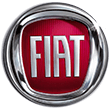 A red and silver fiat logo on a white background.